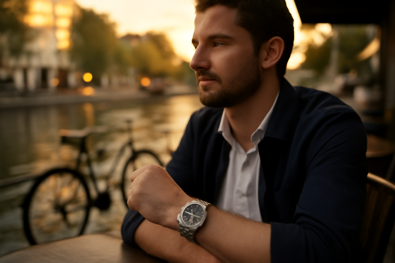 montre tag heuer pour homme Carrera et Aquaracer sur poignet, lumière naturelle
