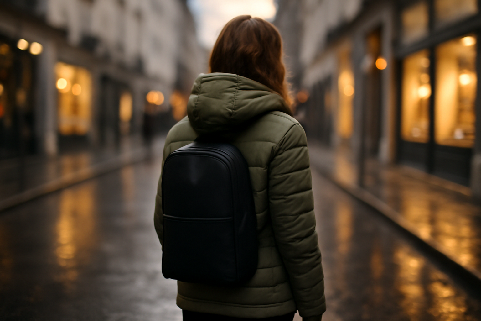 veste gertrude portée en ville, mi-saison